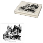 Lavenham, Suffolk,  schets Rubberstempel (Gestempeld)