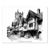 Lavenham, Suffolk,  schets Rubberstempel (Afrduk)