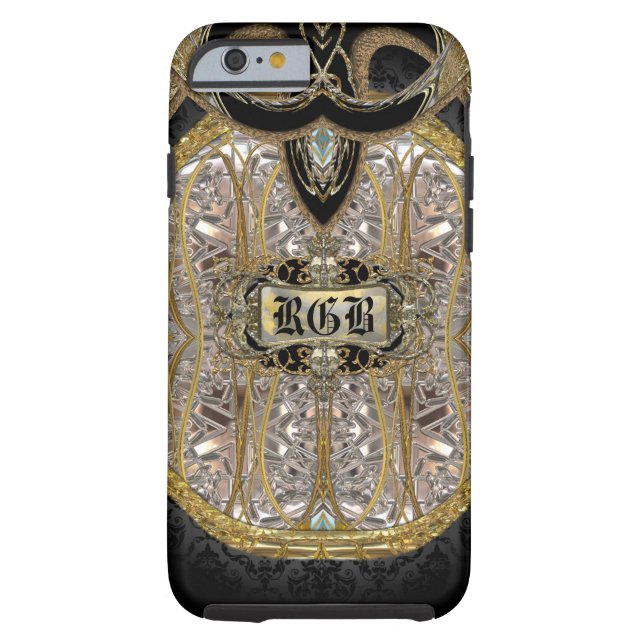 Laventel Elegant 6/6 s Monogram Case-Mate iPhone Case (Achterkant)