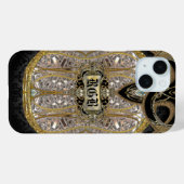 Laventel Elegant Monogram Case-Mate iPhone Case (Achterkant (horizontaal))