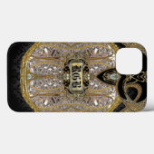 Laventel Elegant Monogram Case-Mate iPhone Case (Achterkant (horizontaal))