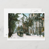 L'Avenue de la Gare, Nice, Frankrijk Vintage Briefkaart (Voorkant / Achterkant)