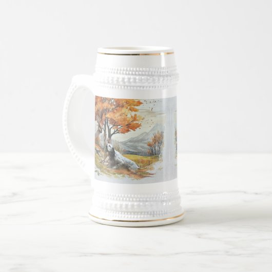 "Laverack" De Engelse Setter jacht Bierpul (Voorkant links)