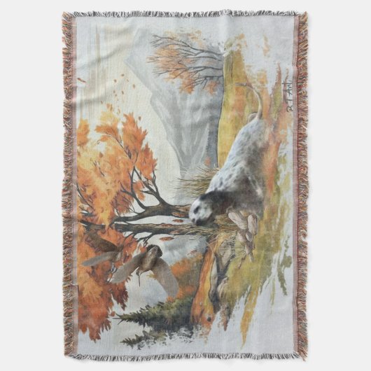 "Laverack" De Engelse Setter jacht Deken (Voorkant Verticaal)