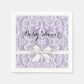 Lavernder Lace met lint Servetten (Voorkant)