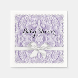 Lavernder Lace met lint Servetten