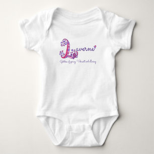 Laverne meisjes naam & betekenis L monogram shirt