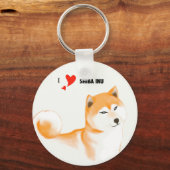 Lavero Shiba inu Sleutelhanger (Voorkant)