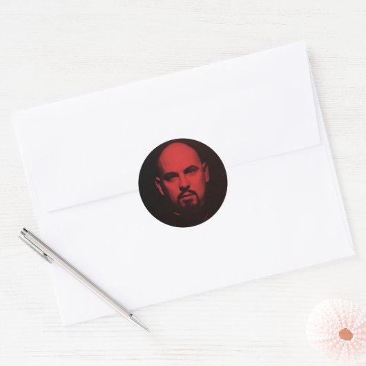 Lavey1 Ronde Sticker (Envelop)