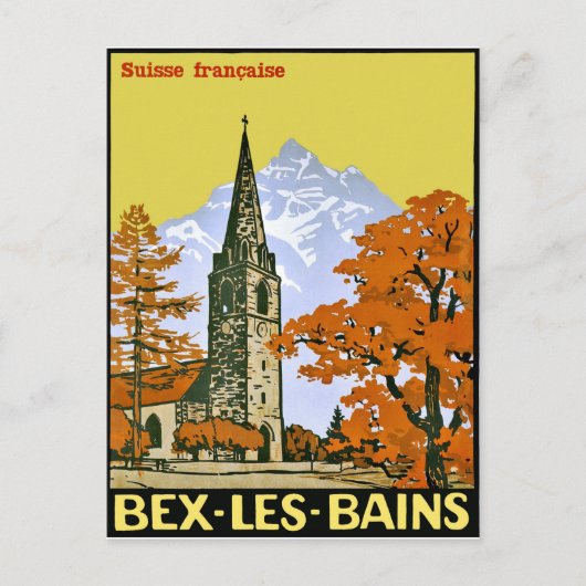 Lavey les Bains, Zwitsers dorp, Briefkaart (Voorkant)