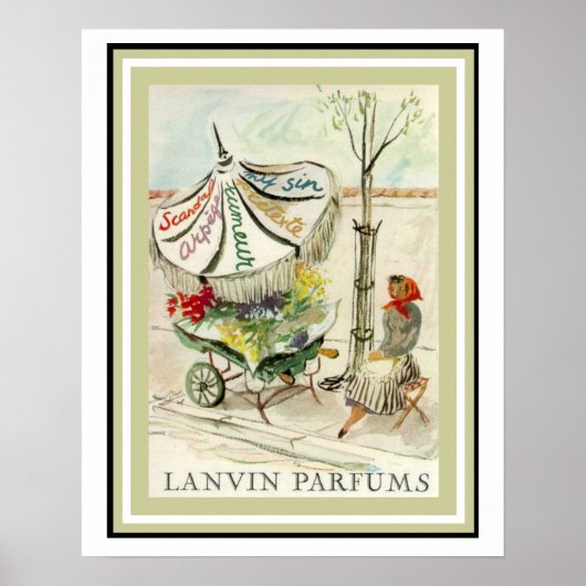  Lavin Parfums Bloemenmeisje Poster 16 x 20 (Voorkant)