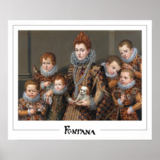 Lavinia Fontana Zedign Art Poster #6 (Voorkant)