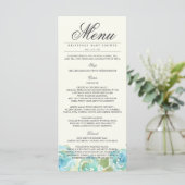 Lavish Bloemen Menu Rack Kaart (Staand voorkant)