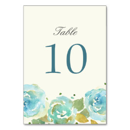 Lavish Bloemen Tafelnummer Kaarten