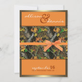Lavish Camo Wedding Invitations Kaart (Voorkant)