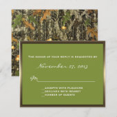 Lavish Camo Wedding RSVP (Voorkant / Achterkant)