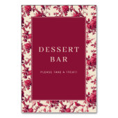 Lavish Crimson Blooms Wedding Kaart (Achterkant)