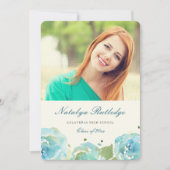 Lavish Florals Afstuderen Aankondiging (Voorkant)