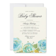 Lavish Florals Baby shower Invitation