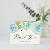 Lavish Florals Hartelijk dank voor uw platte kaart (Staand voorkant)