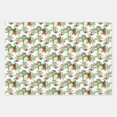 Lavish Fruits, Berries, vogels en afgewerkte olie Inpakpapier Vel (Voorkant 3)