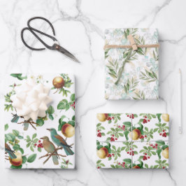 Lavish Fruits, Berries, vogels en afgewerkte olie Inpakpapier Vel