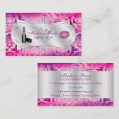 Lavish Fuchsia Lavender Sparking Cosmetoloog Visitekaartje (Voorkant / Achterkant)