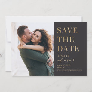 Lavish Glow Editable Color Save the Date Card Bedankkaart