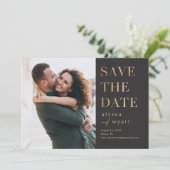Lavish Glow Editable Color Save the Date Kaart (Staand voorkant)