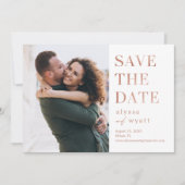 Lavish Glow Editable Color Save the Date Kaart (Voorkant)
