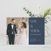 Lavish Glow Wedding aankondiging zilver (Staand voorkant)