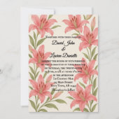 Lavish Lily foto bruiloft uitnodiging (Voorkant)