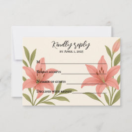 Lavish Lily RSVP Card