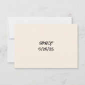 Lavish Lily RSVP Card Kaartje (Achterkant)