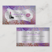 Lavish Mocha Lavender Sparking Cosmetoloog Visitekaartje (Voorkant / Achterkant)