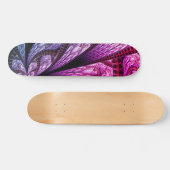 Lavish Paarse Fractal Design Digital Art Persoonlijk Skateboard (Horizontaal)