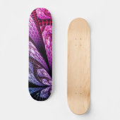 Lavish Paarse Fractal Design Digital Art Persoonlijk Skateboard (Voorkant)