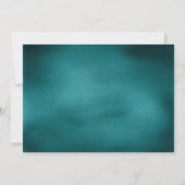 Lavish Peacock Feather Bridal Shower Invitations Kaart (Achterkant)