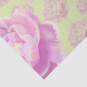 Lavish Peony over bleek groen Tissuepapier (Detail)