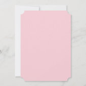 Lavish Pink Roses Monogram Lijst Wedding Kaart (Achterkant)