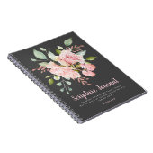 Lavish Pink Roses Personalized Scriptjournaal Notitieboek (Rechterzijde)