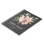 Lavish Pink Roses Personalized Scriptjournaal Notitieboek (Linkerzijde)