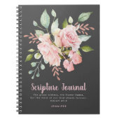 Lavish Pink Roses Personalized Scriptjournaal Notitieboek (Voorkant)