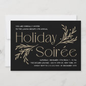 Lavish Soirée Editable Color Holiday Party Kaart (Voorkant)