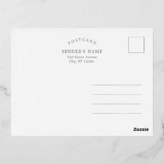 Lavish Soirée Folie Holiday Invitation Briefkaart (Achterkant)