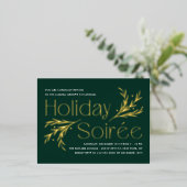 Lavish Soirée Folie Holiday Invitation Briefkaart (Staand Voorkant)