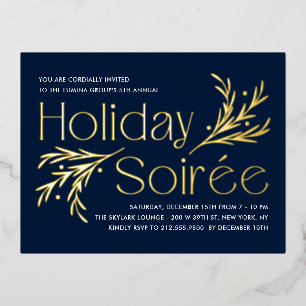 Lavish Soirée Folie Holiday Invitation Briefkaart