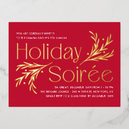 Lavish Soirée Folie Holiday Invitation Briefkaart