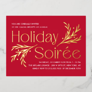 Lavish Soirée Folie Holiday Invitation Briefkaart