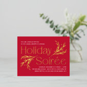 Lavish Soirée Folie Holiday Invitation Briefkaart (Staand Voorkant)